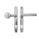 Dauby veiligheidsbeslag knop/kruk - Pure TOP + PH1930 - wit brons - profielcilinder 92 mm