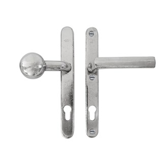 Dauby veiligheidsbeslag knop/kruk - Pure TOP + PH1930 - wit brons - profielcilinder 92 mm