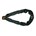 DX anti diefstalketting - gehard staal - Ø 8 mm - 900 mm - zwart