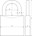 ABUS 4 cijferig hangslot - 160/50 - 50 mm - dubbel vergrendeld