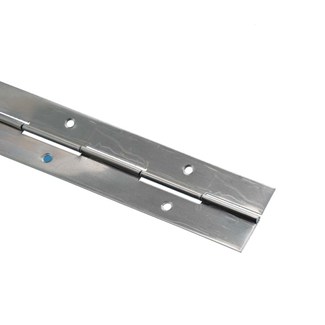 Pianoscharnier RVS - 40x0,7 mm - lengte 3500 mm