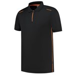 Tricorp Casual 202703 Accent unisex poloshirt Zwart Oranje M