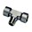 Legris - T-Inschroefkoppeling - vertikaal - 1/4" - BSPT/BSPP - 0158 13 13