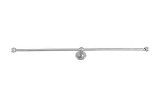 Dauby toiletrolhouder dubbel - Pure Plus - mat wit brons - 700 mm