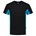 Tricorp T-shirt Bi-Color - Workwear - 102002 - zwart/turquoise - maat XL