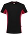 Tricorp T-shirt Bi-Color - Workwear - 102002 - zwart/rood - maat M