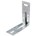 Gebr. Bodegraven hoekanker met ril - 150x150 mm - verzinkt - 07229.B001+barcode