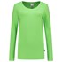 Tricorp T-Shirt - Casual - lange mouw - dames - limoen groen - L - 101010