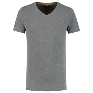 Tricorp T-Shirt V-hals heren - Premium - 104003 - steen grijs - XXL