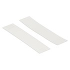 Kowo kunststof raster glasblokjes (100x) - 22x1mm - wit 