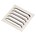 Nedco groot schoepenrooster alu. 250 x 250 mm hoog