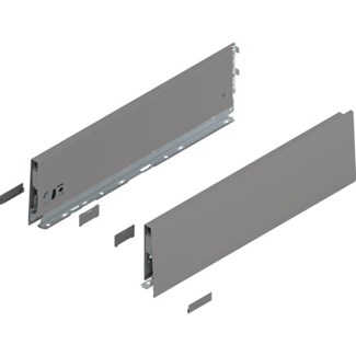 Blum MERIVOBOX zijkant K-hoogte, R+L, 450mm Kleur: indium grijs