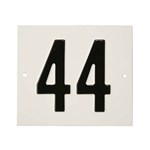 Besbo huisnummerplaat - Nr. 44 - aluminium