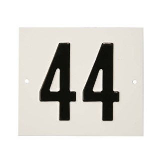 Besbo huisnummerplaat - Nr. 44 - aluminium