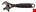 Bahco verstelbare moersleutel - omkeerbare bek - 158 mm blank - 9070 P
