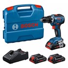 Bosch GSR 18V-55 PROFESSIONAL 18V accuschroefboormachine incl [3st] 4.0 Ah accu's en lader in koffer