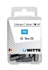 Witte torx bit [5x] - 1/4'' - T 20 - 25 mm 