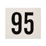 Besbo huisnummerplaat - Nr. 95 - aluminium