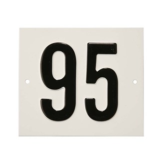 Besbo huisnummerplaat - Nr. 95 - aluminium