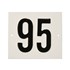 Besbo huisnummerplaat - Nr. 95 - aluminium