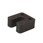 Gebr. Bodegraven drukplaten - met sleuf - 30 mm - kunststof - zwart - 48 st