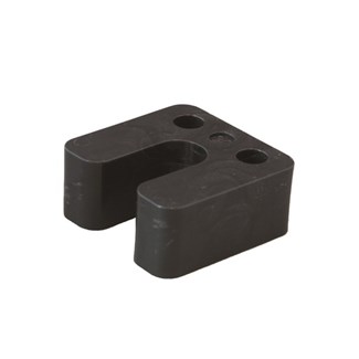 Gebr. Bodegraven drukplaten - met sleuf - 30 mm - kunststof - zwart - 48 st