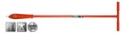 Polet spiraal grondboor met T handvat - ø120 mm x 125 cm