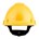 3M™ veiligheidshelm geventileerd met Uvicator™ - ratelverstelling - geel - G3000NUV-GU