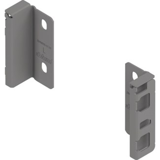 Blum Rugwandhouder MERIVOBOX M-hoogte, L+R, voor houten rugwand Kleur: indium grijs
