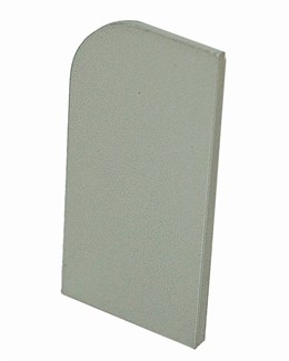 Berma decor profiel voor greeploze keukens - eindkap links L-vorm - aluminium geanodiseerd - 566447LS