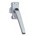 AXA raamsluiting 3308 - met drukknop - draairichting 2-3 - rechtsdraaiend - alu. F1 - 3308-30-91/E