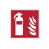 Brady info.sticker F001 vierk10 rood/wit brandblusapp.