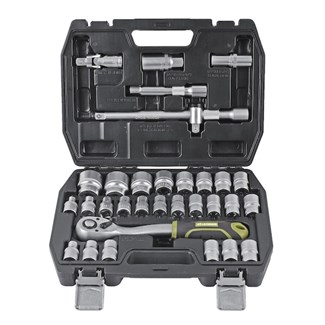 XHANDER 1/2" dopsleutelset met ratel 32-delig