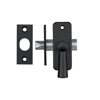 AXA 7320-25-38/E inboorgrendel met sluitplaat - doornmaat 25mm zwart 