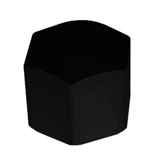 Hermeta 5865-18 dopmoer M8 mat zwart