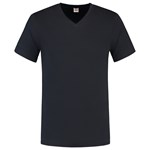Tricorp T-shirt V-hals fitted - Casual - 101005 - marine blauw - maat XXL