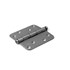 DX kogellagerscharnier - DX-H367 - 89x89 mm - afgeronde hoek - RVS geborsteld