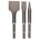 Bosch korte beitelset [3st] - SDS-Plus - platte/spade/puntbeitel - lengte 140 mm