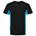 Tricorp T-shirt Bi-Color - Workwear - 102002 - zwart/turquoise - maat XL