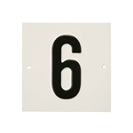 Besbo huisnummerplaat - Nr. 6 - aluminium