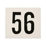 Besbo huisnummerplaat - Nr.    56                     - aluminium 