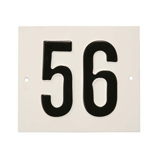 Besbo huisnummerplaat - Nr.    56                     - aluminium 