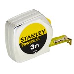 Stanley rolbandmaat - Powerlock metaal - 12.7 mm x 3 m - met stop - 1-33-218