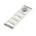 schuifrooster alu.wit 500 x 90 mm  met draaiknop