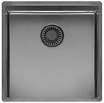 Reginox New York 4040 R10 vlak+onderbouw Comfort spoelbak - Gun Metal