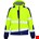 Opsial Softshell jas geel-marineblauw High-Visibility - maat 3XL