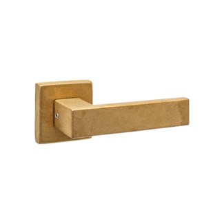 Intersteel Deurkruk Amsterdam met rozet 53x53x10mm  PVD messing getrommeld