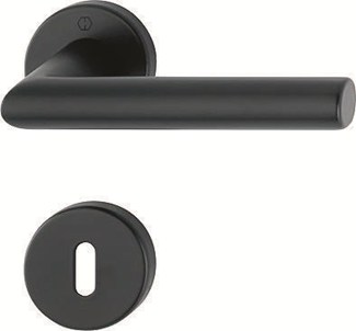 HOPPE Amsterdam deurkruk met sleutelrozet zwart - SnelstiftPlus