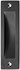 Hermeta 4556-70 schuifdeurkom rechthoekig 120 mm zwart 
