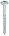 HECO TOPIX-plus tellerkopschroeven - verzinkt - 8x300/100 mm - T40 - deeldraad - 50 st